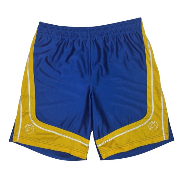 Vintage Nike Basketball Shorts Mens Size M Y2K Dri-Fit Athletic Blue Yellow - Picture 1 of 8